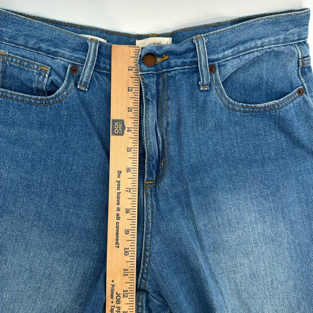 Universal Thread Jeans Womens 10/30R Blue Denim Wide-Leg Relaxed Fit 5-Pocket - Picture 8 of 10